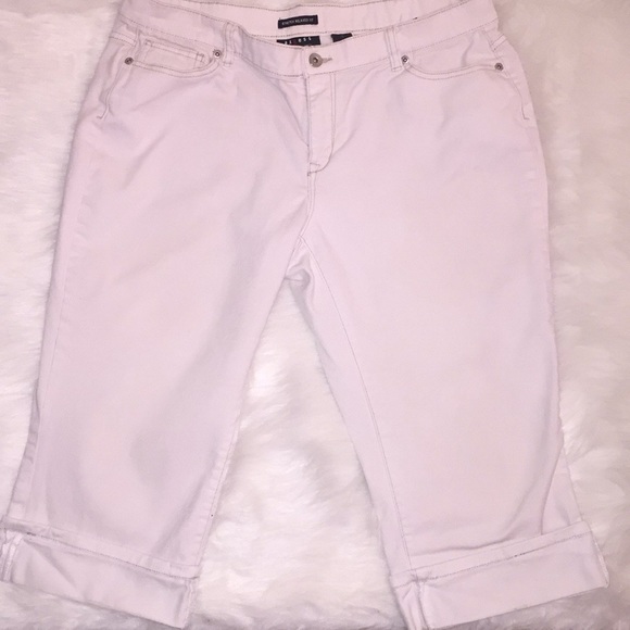 axcess (a Liz Claiborne Company) Pants - White Denim Capris by axcess (Liz Claiborne Co)